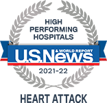 U.S. News High Performing Hospitals badge - Heart Attack